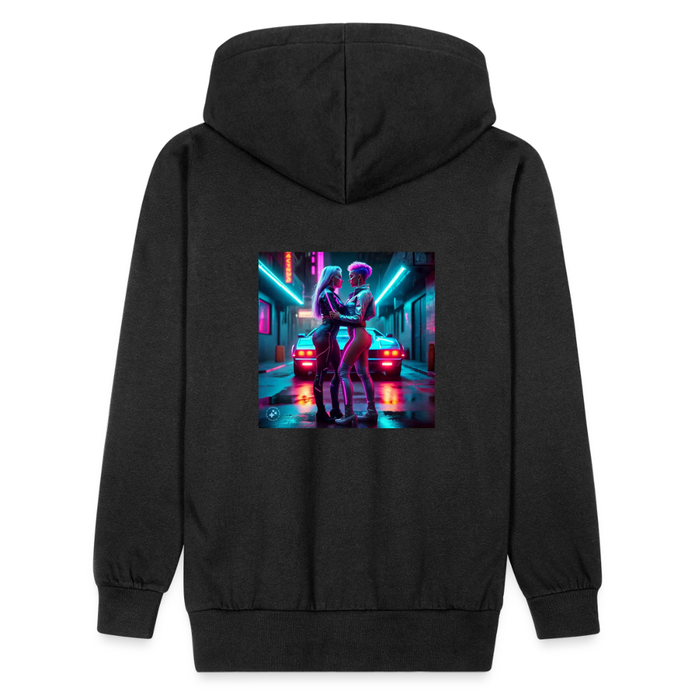 Cyber girls hoodie - black