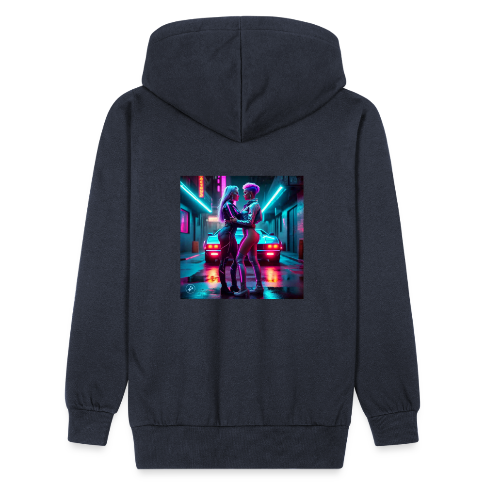 Cyber girls hoodie - navy