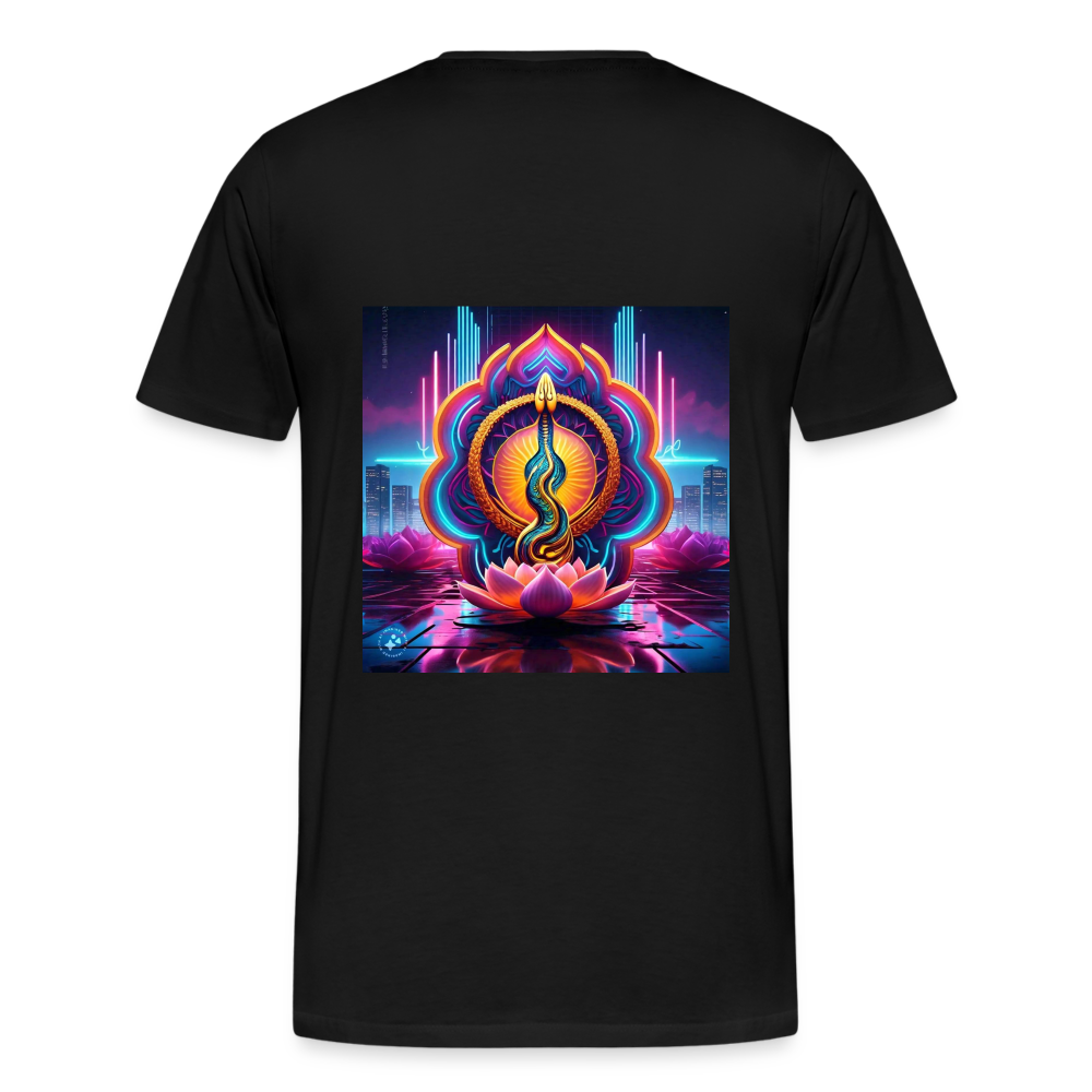 kundalini Lotus Serpent shirt - black