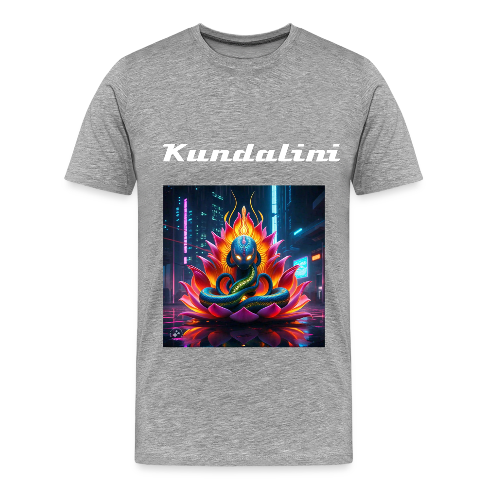 kundalini Lotus Serpent shirt - heather gray