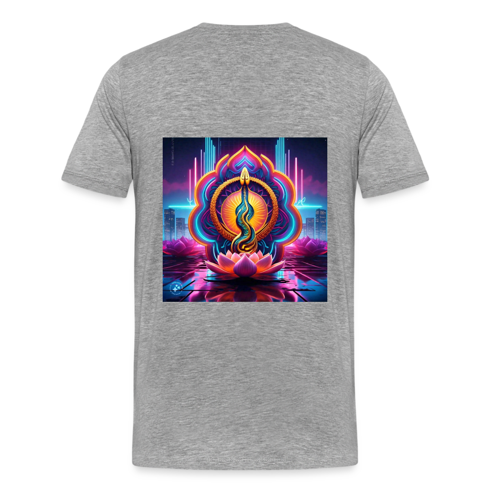 kundalini Lotus Serpent shirt - heather gray