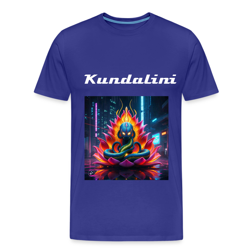 kundalini Lotus Serpent shirt - royal blue