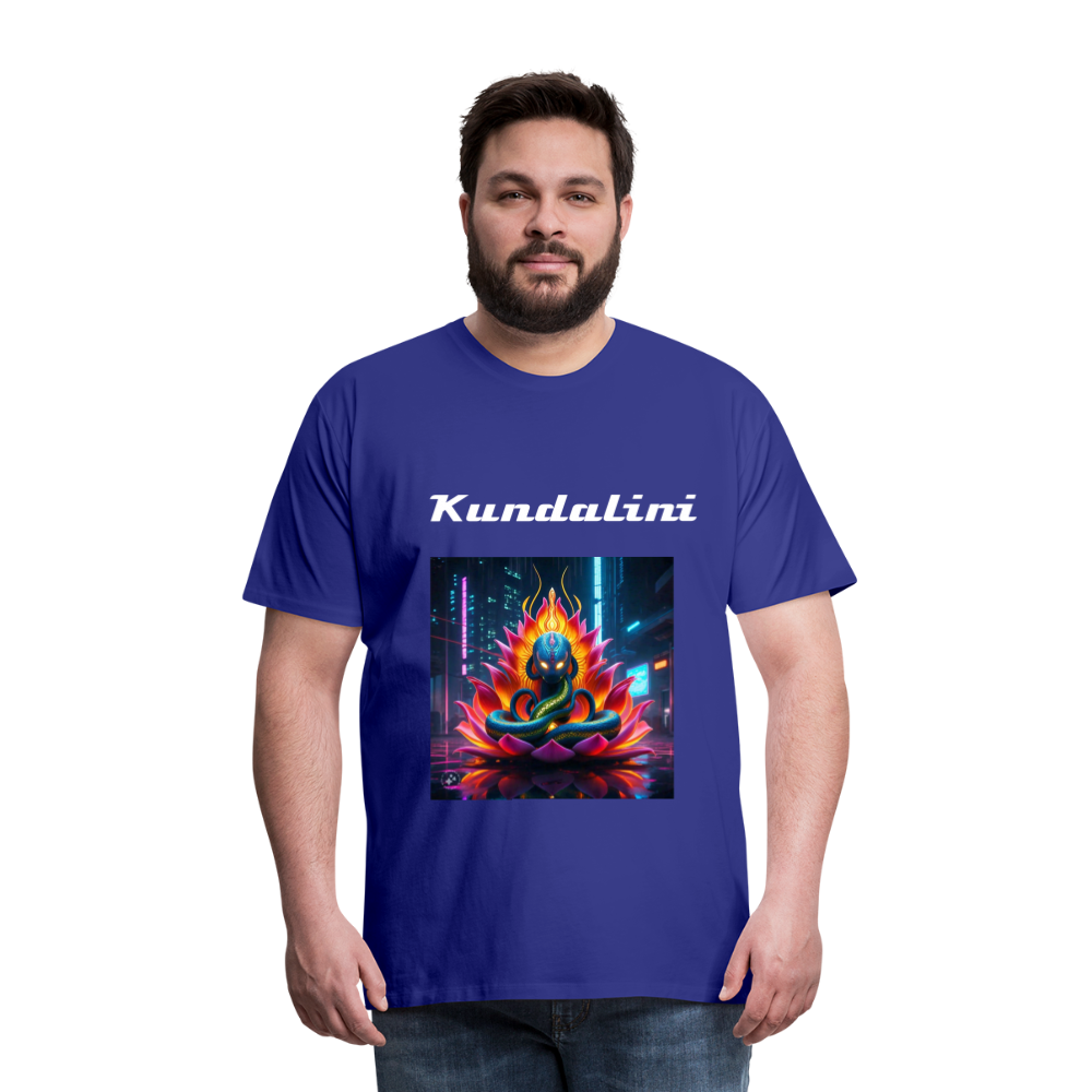 kundalini Lotus Serpent shirt - royal blue