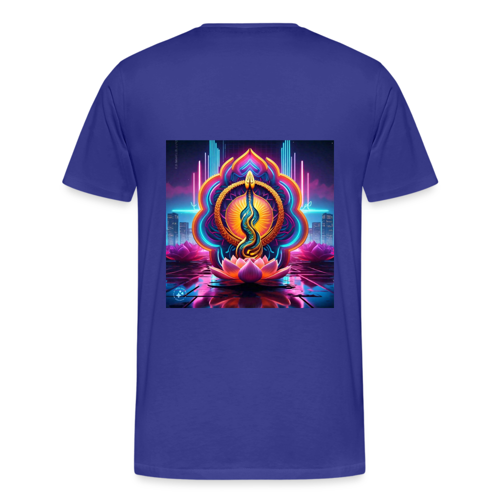 kundalini Lotus Serpent shirt - royal blue