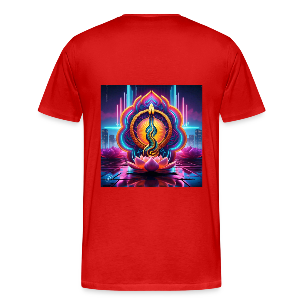 kundalini Lotus Serpent shirt - red