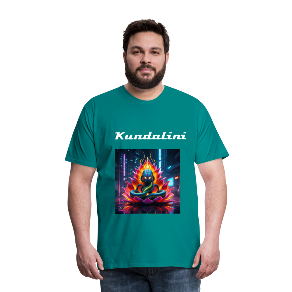 kundalini Lotus Serpent shirt - teal