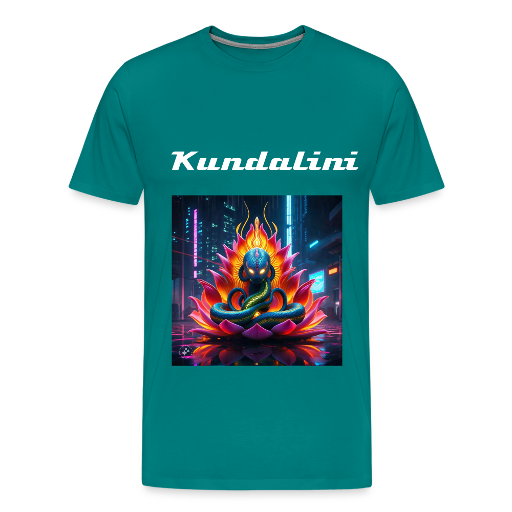 kundalini Lotus Serpent shirt - teal