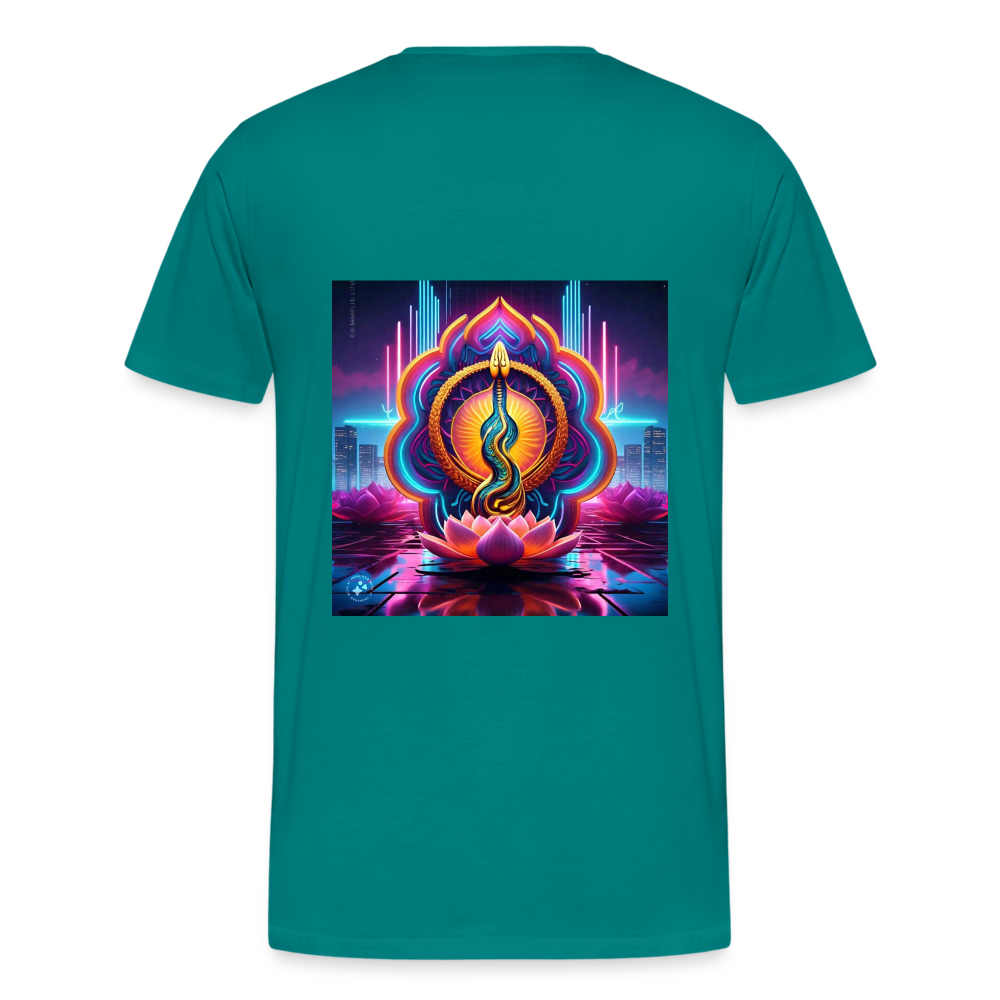 kundalini Lotus Serpent shirt - teal