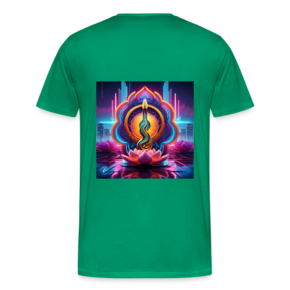 kundalini Lotus Serpent shirt - kelly green